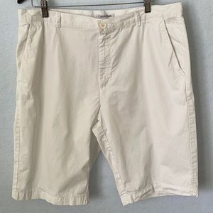 Calvin Klein Flat Top White Shorts